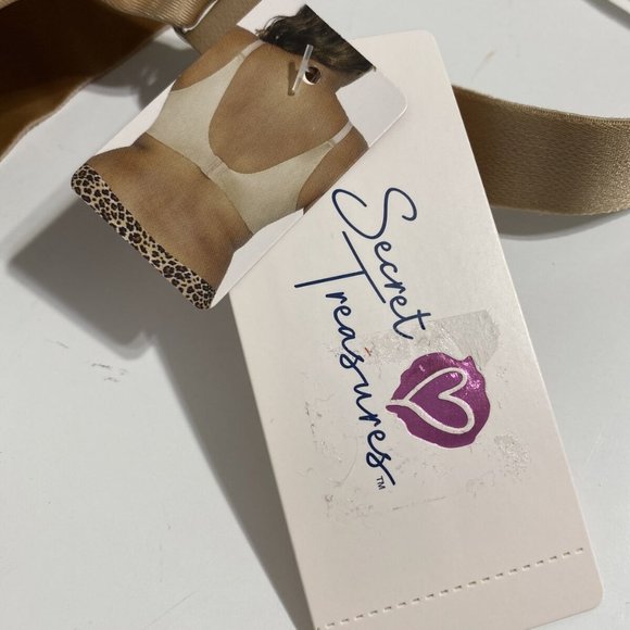 Secret Treasures Bra 42D Beige Light Lined Bonded Back Smoothing Sides NEW - Picture 6 of 10